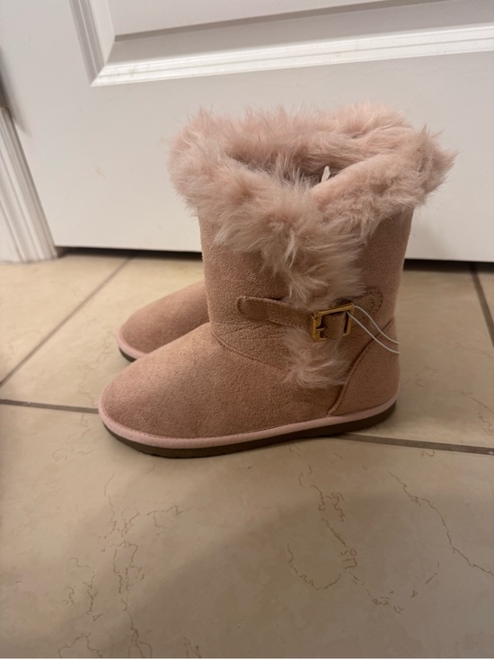 The Children's Place Other - The Children's Place Blush Faux-Fur Suede Girls' Boot